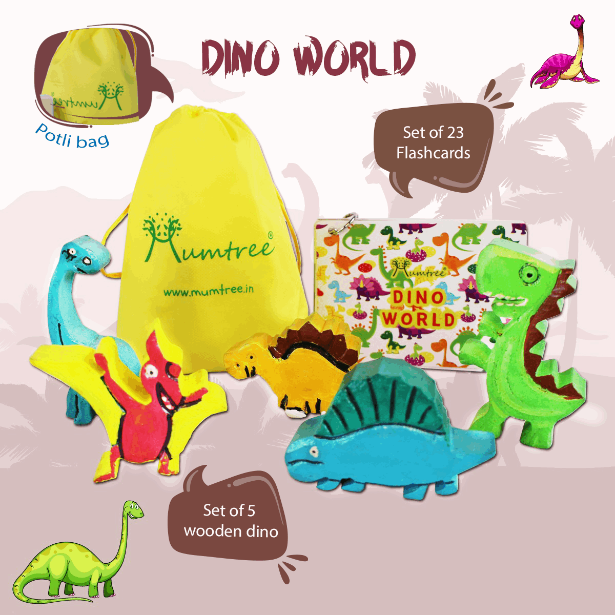 Dinosaurs with Flashcards - Mumtree Arena Private Limited
