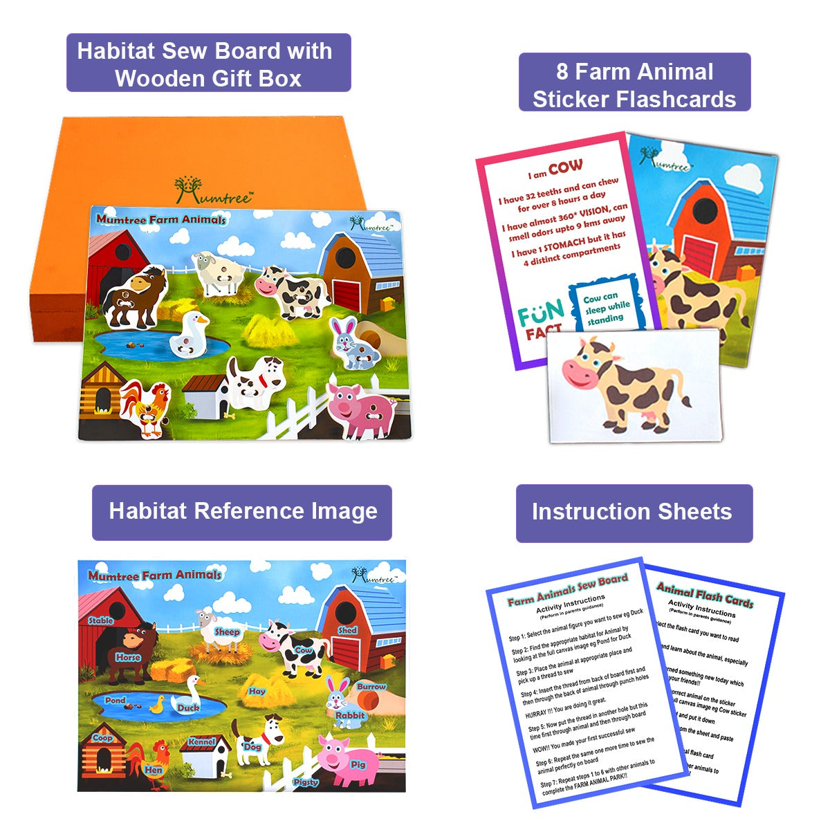 Farm Animals Sew Habitat - Mumtree Arena Private Limited