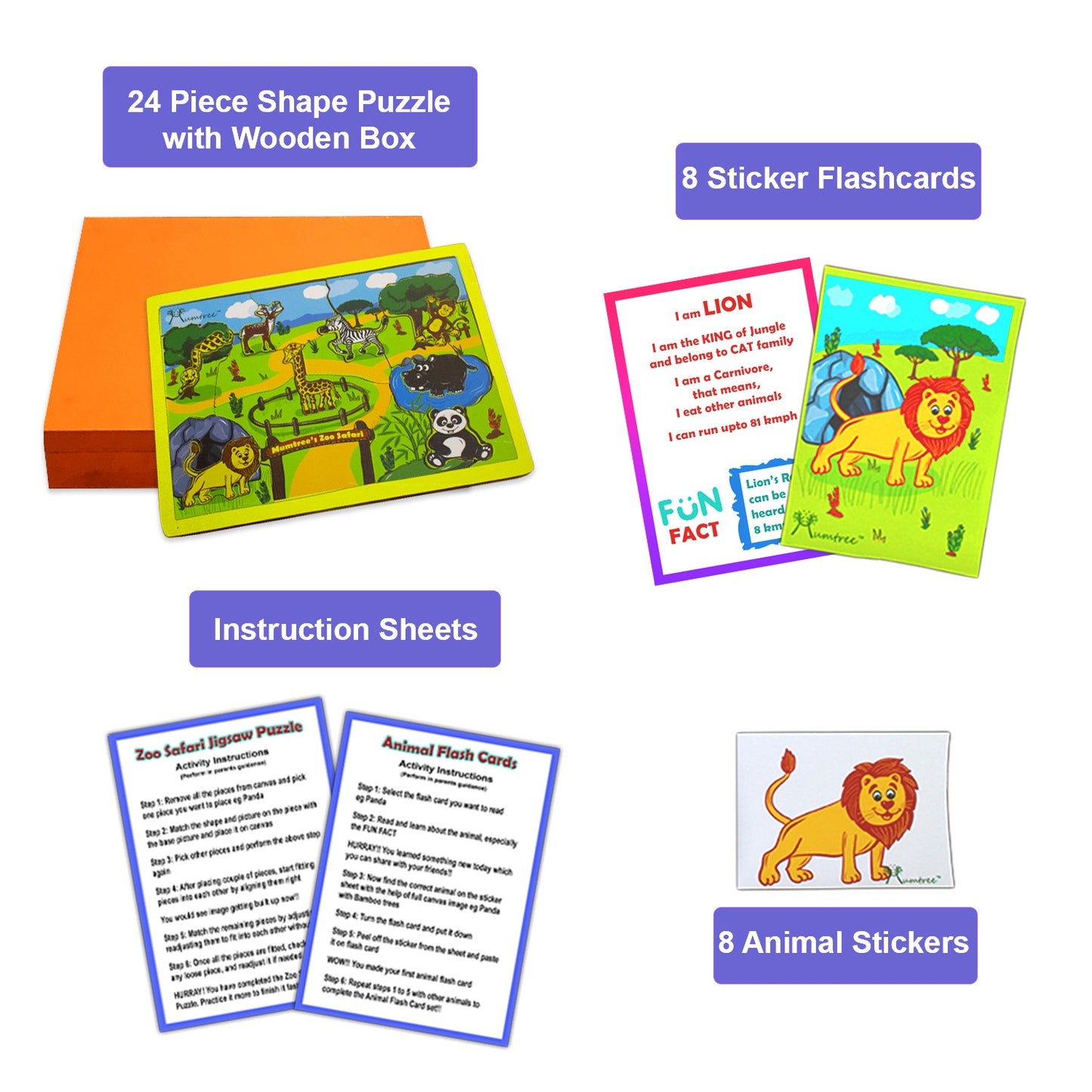 Zoo Safari Shape Puzzle - Mumtree Arena Private Limited