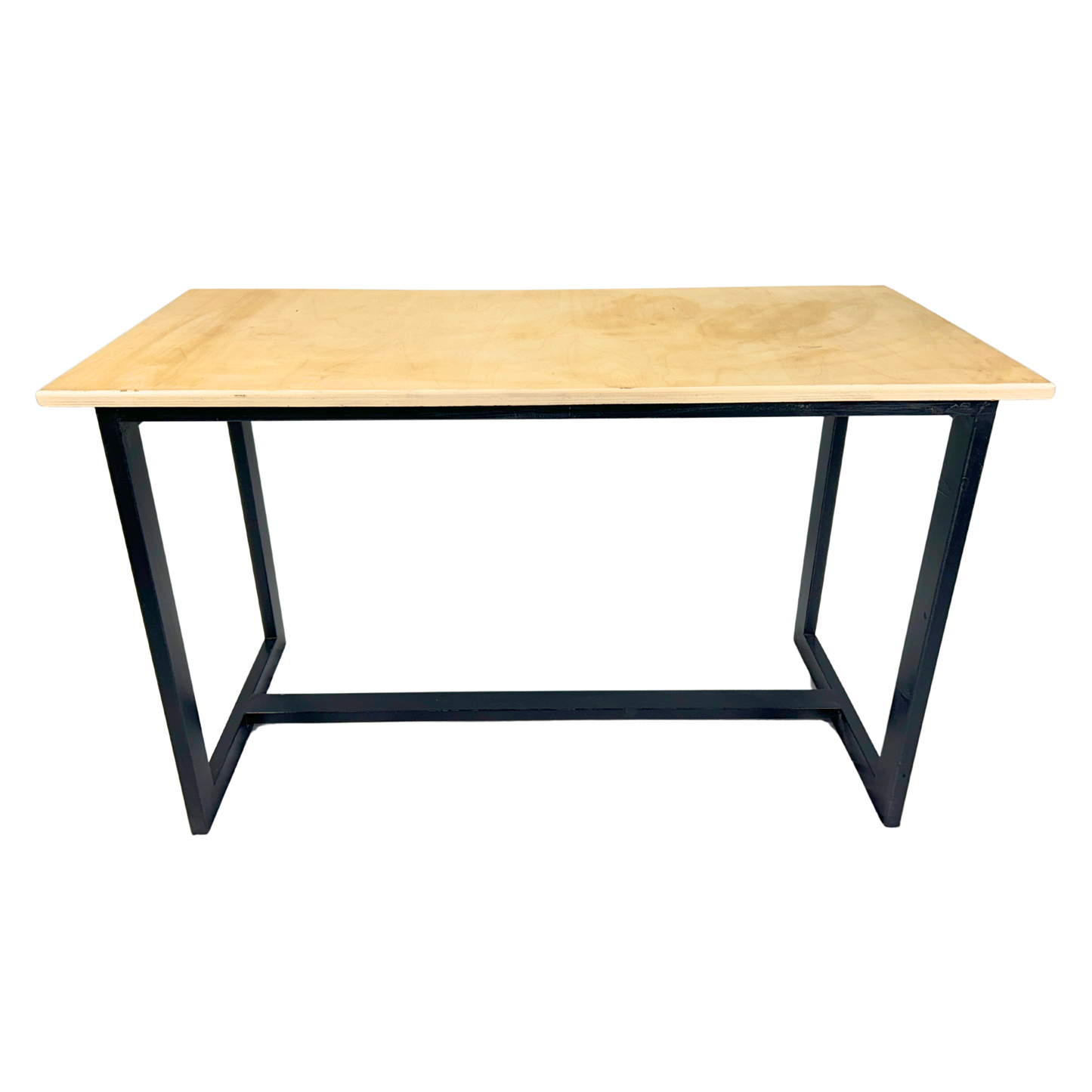 Wooden Table with Metal Frame