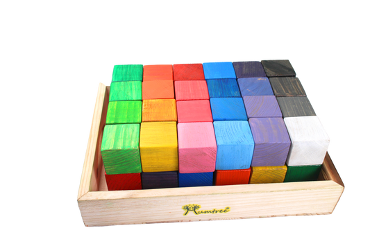 Square Blocks with Tray - 5x5 (2x2)