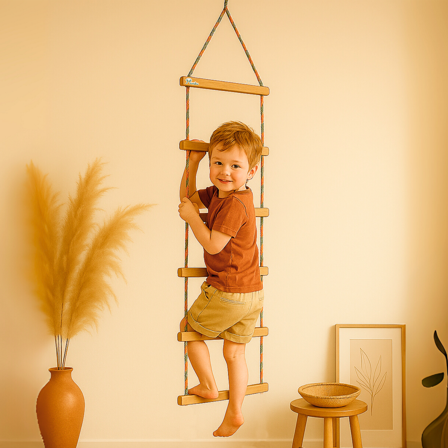 Climbing Rope Ladder -Natural Flat