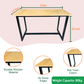Wooden Table with Metal Frame