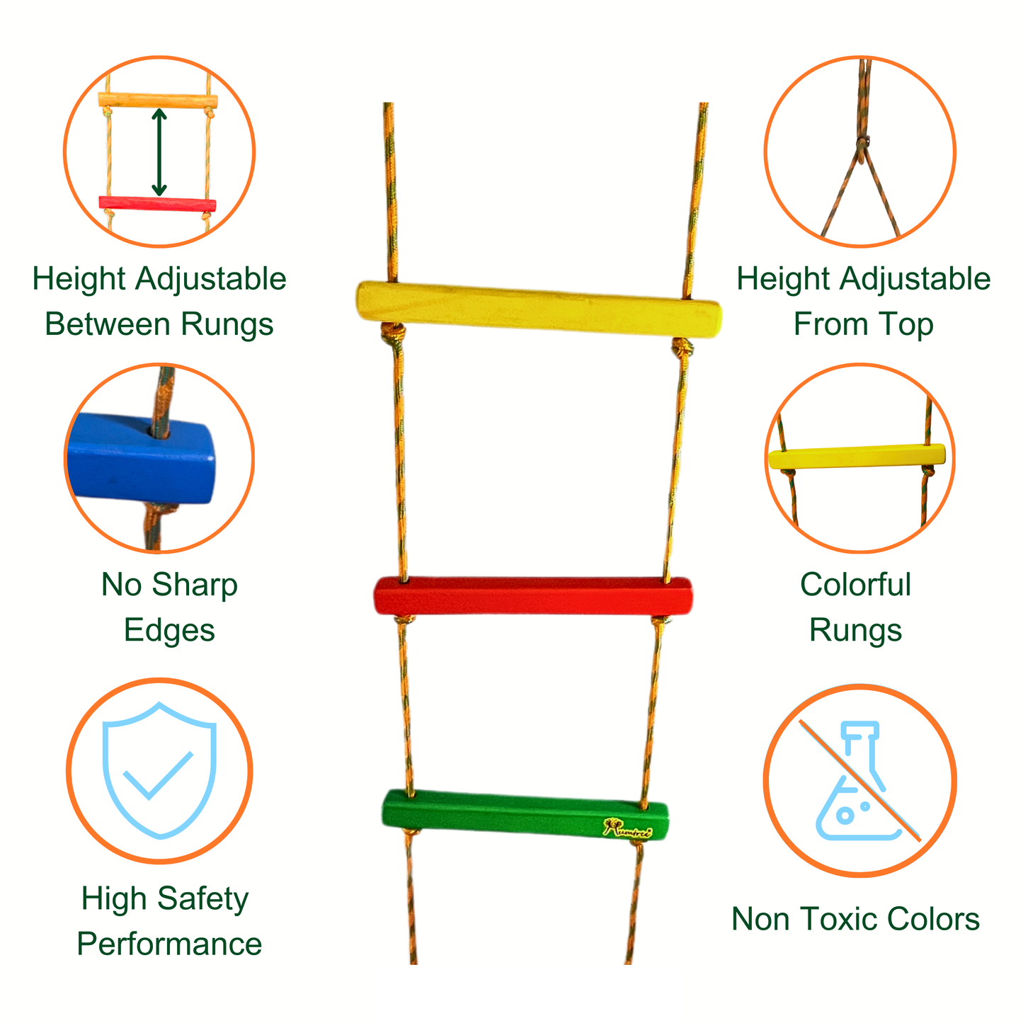 Climbing Ladder - 6 Rungs Flat