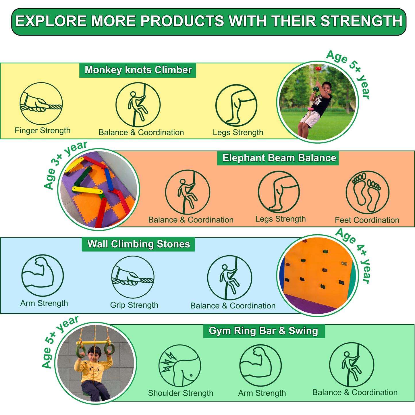 Gorilla Gym Ring, Bar & Swing