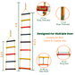 Double String Wooden Ladder Round Rungs