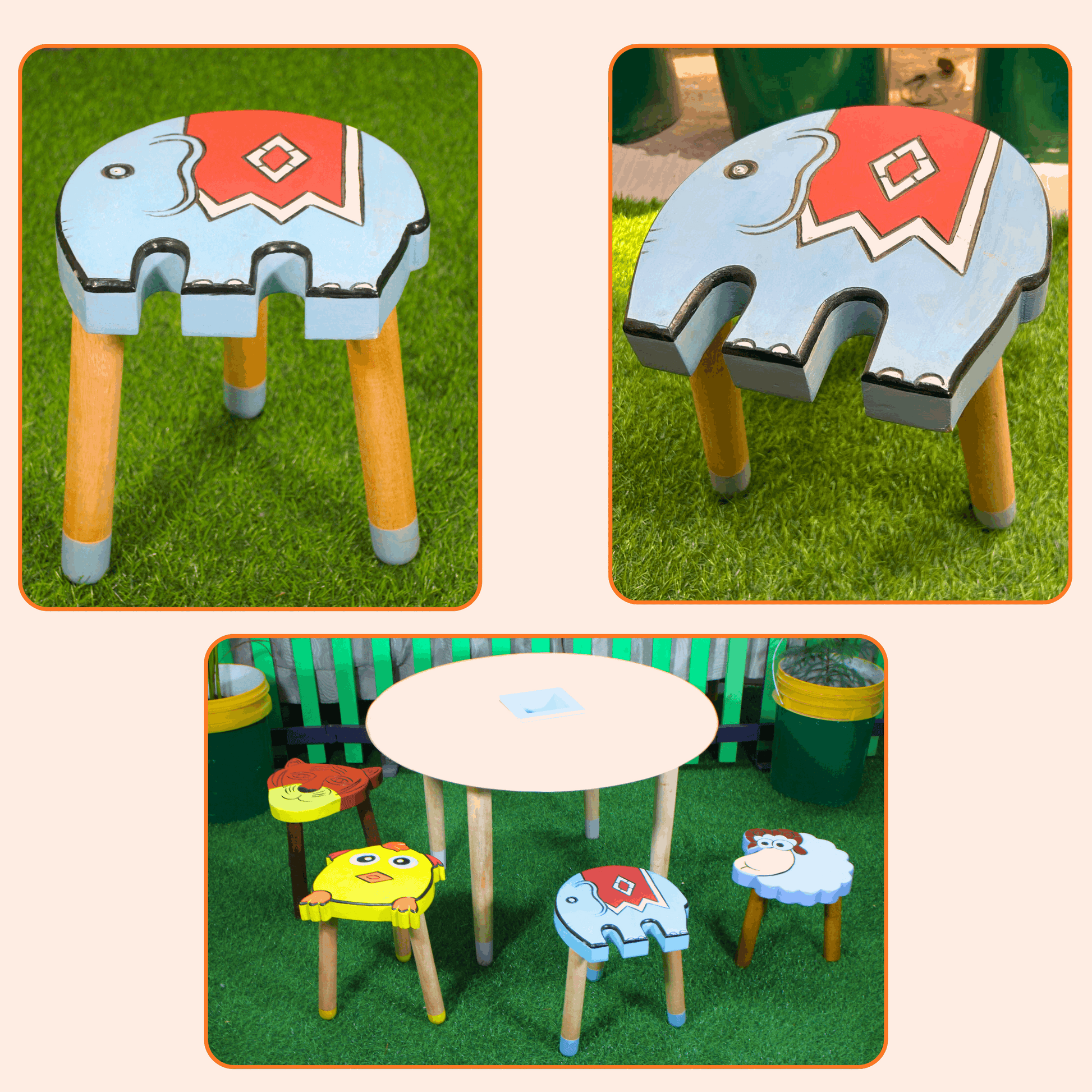 Elephant Stool - Mumtree Arena Private Limited