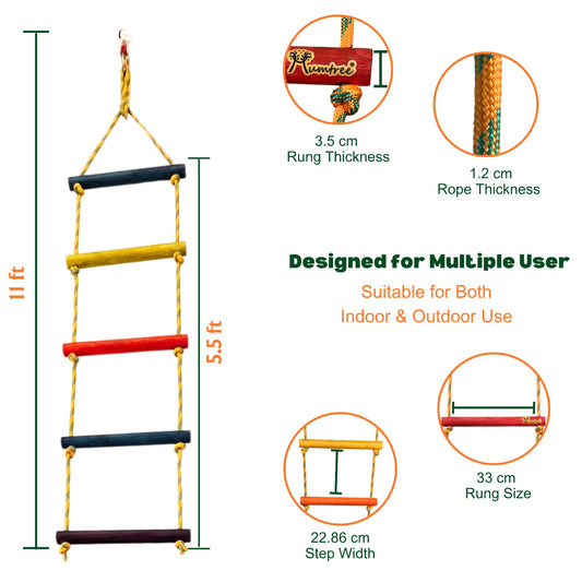 Climbing Ladder - 6 Rungs Round