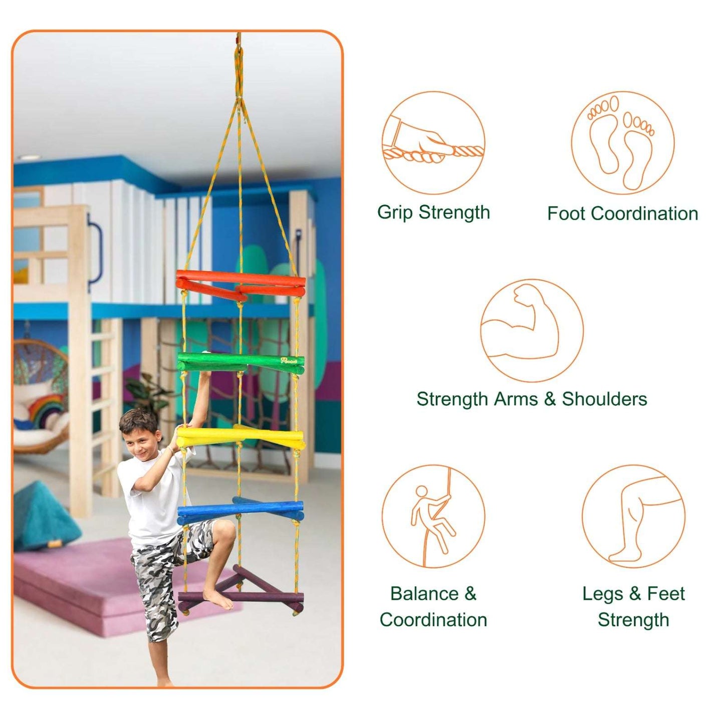 Triple Ladder - 5 Rungs Round - Mumtree Arena Private Limited