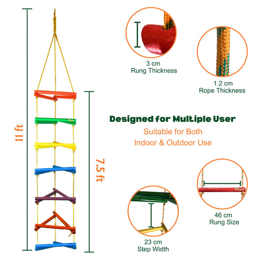 Triple Ladder - 7 Rungs Round