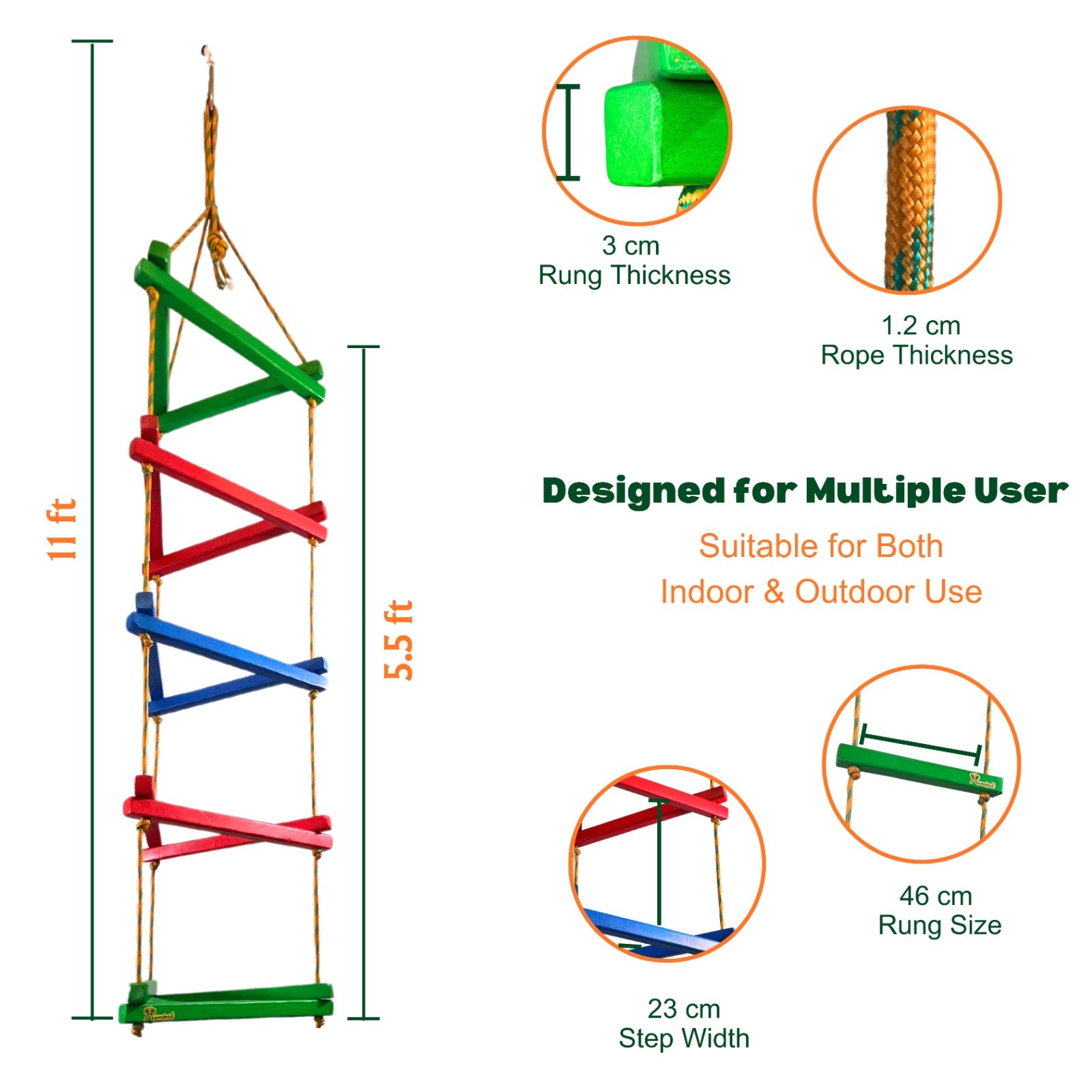 Triple Ladder - 5 Rungs Flat - Mumtree Arena Private Limited