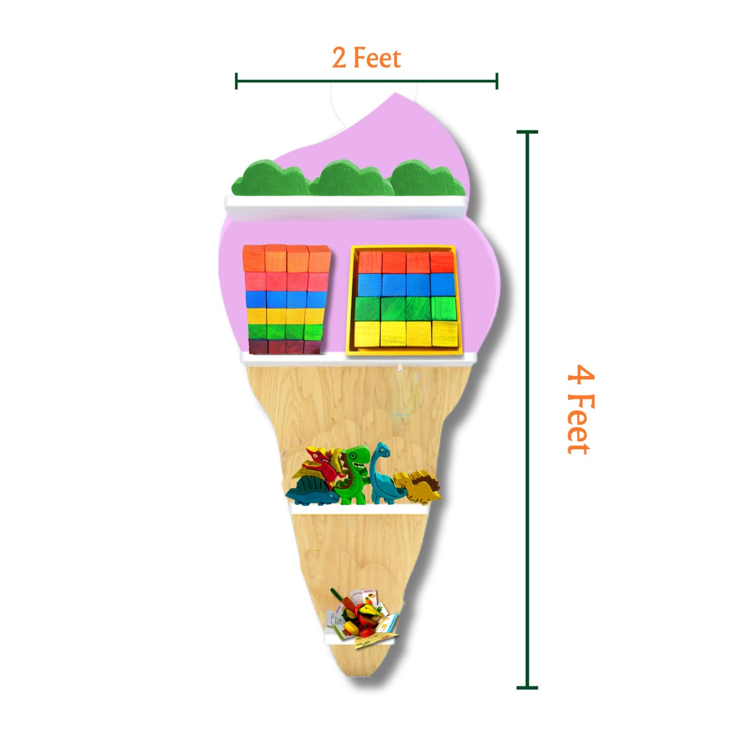 Ice-Cream Wall Shelf