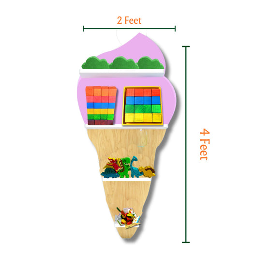 Ice-Cream Wall Shelf