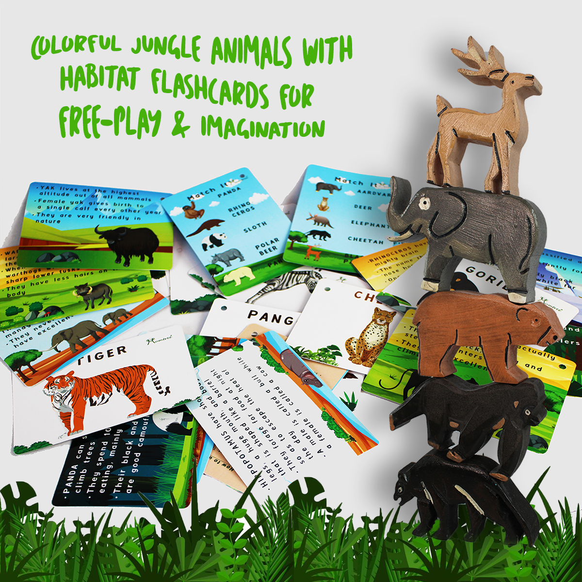Jungle Animals with Flashcards - Mumtree Arena Private Limited