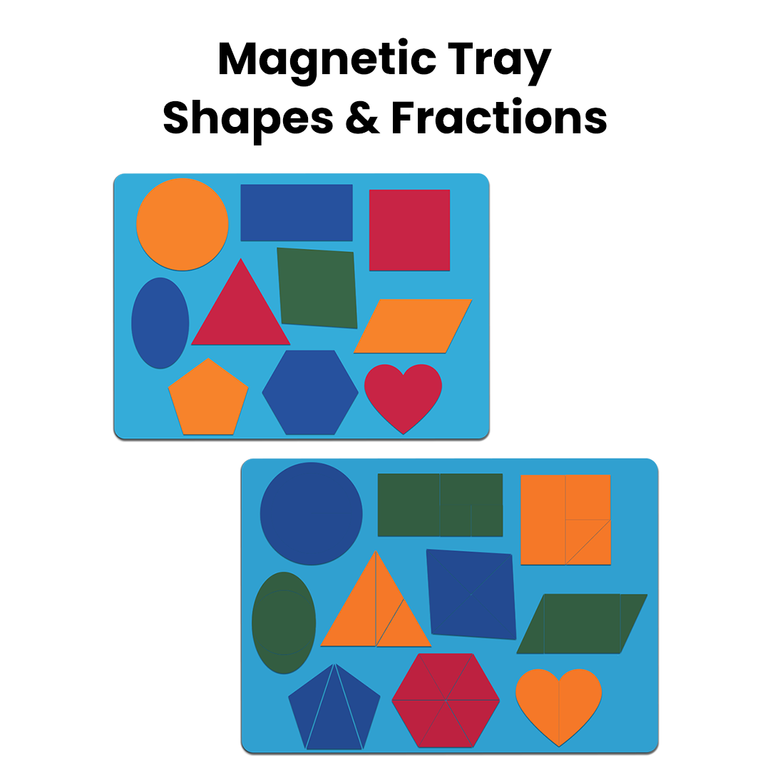 Shape Magnets Math Math Shapes & Fractions Magnetic Board – Mumtree