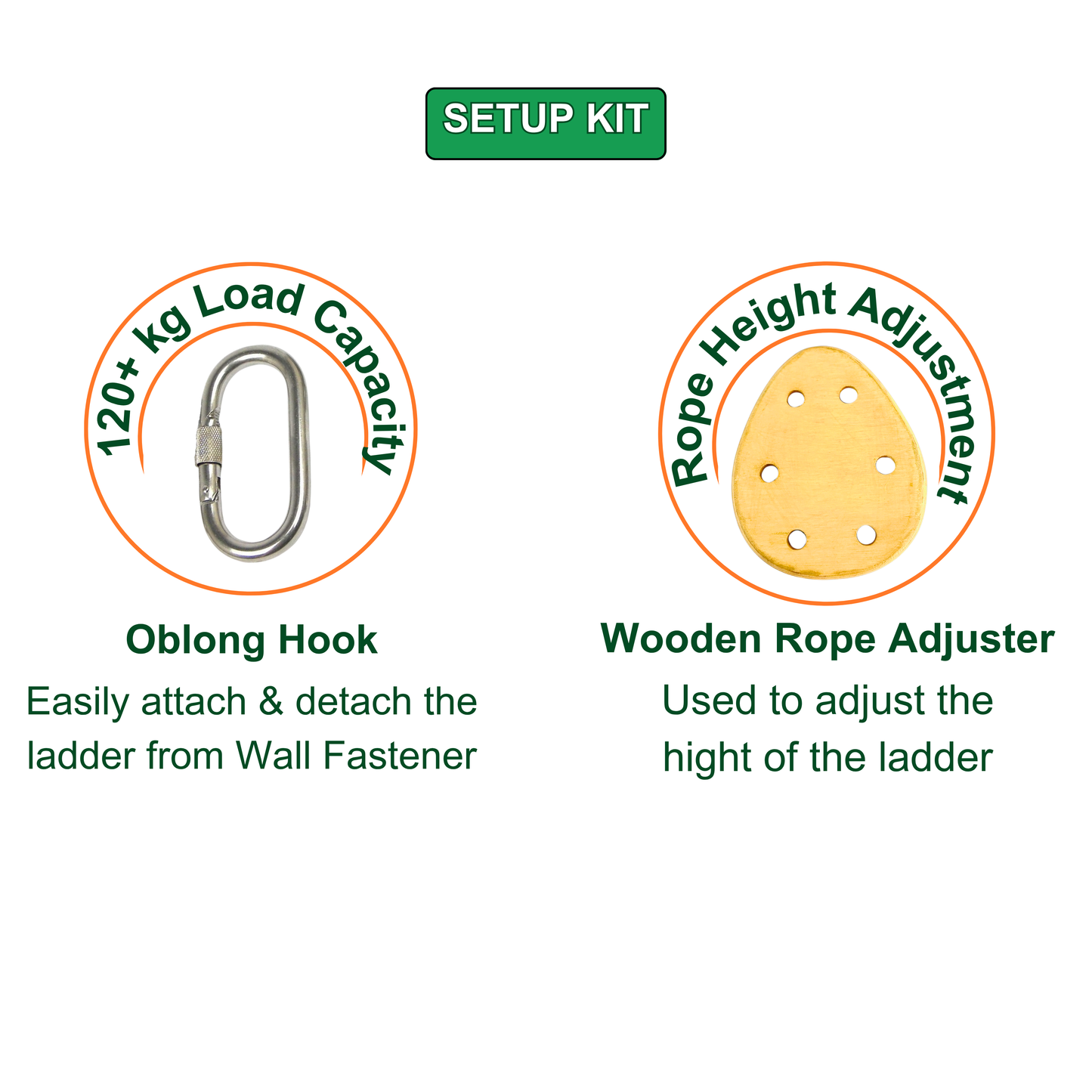 Climbing Rope Ladder - Rainbow Round