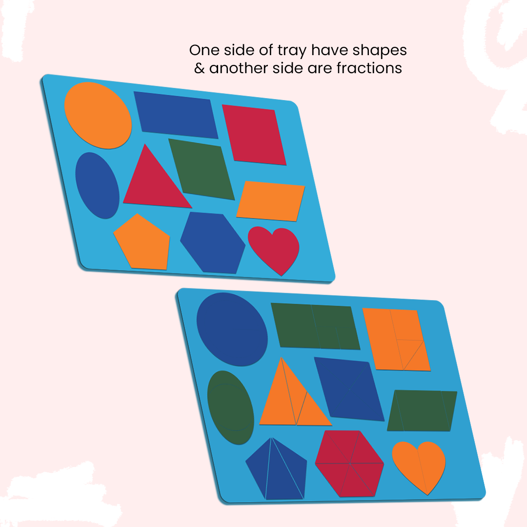 Math Shapes & Fractions Magnetic Board - Mumtree Arena Private Limited