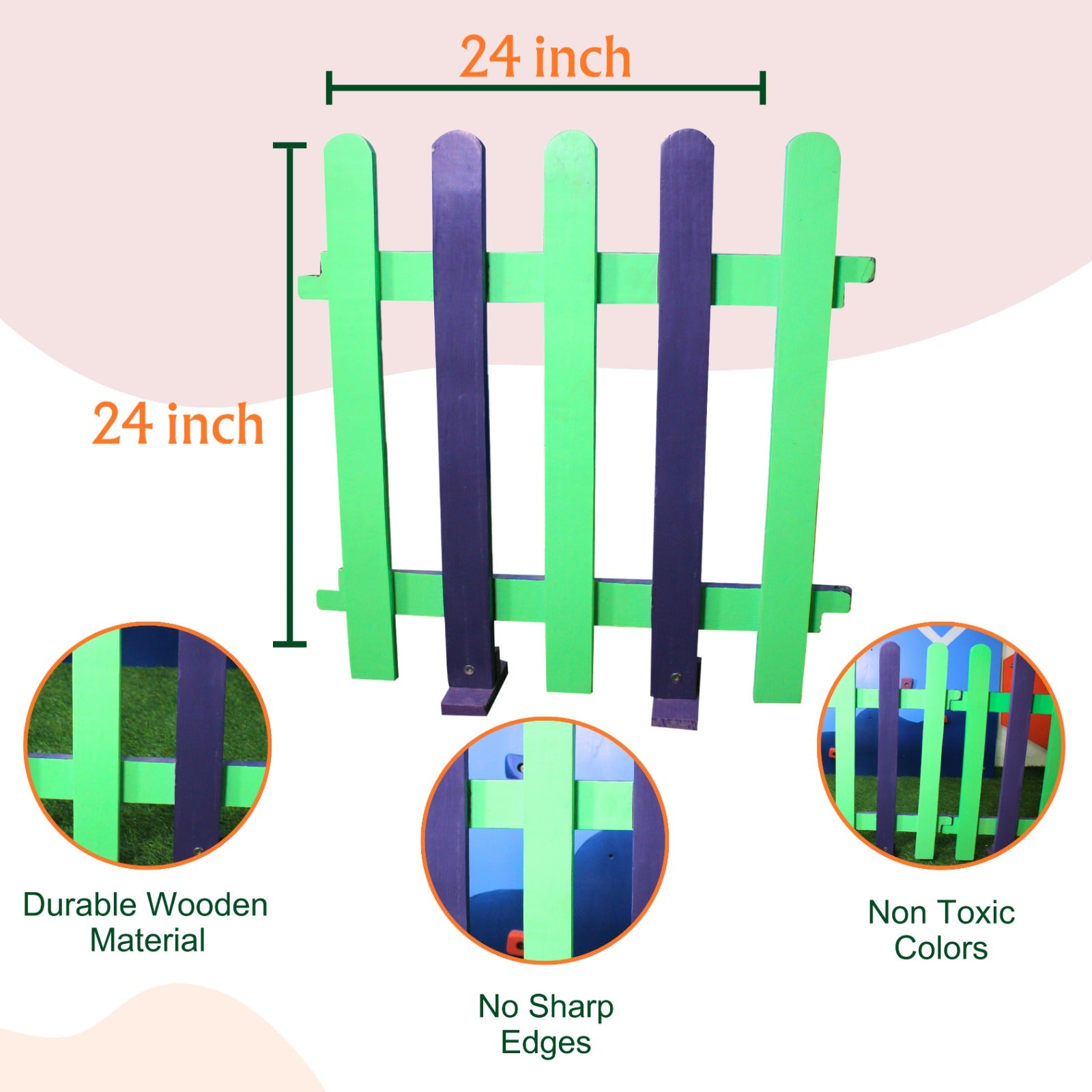 Wooden Partition Fence 24*24 - Mumtree Arena Private Limited