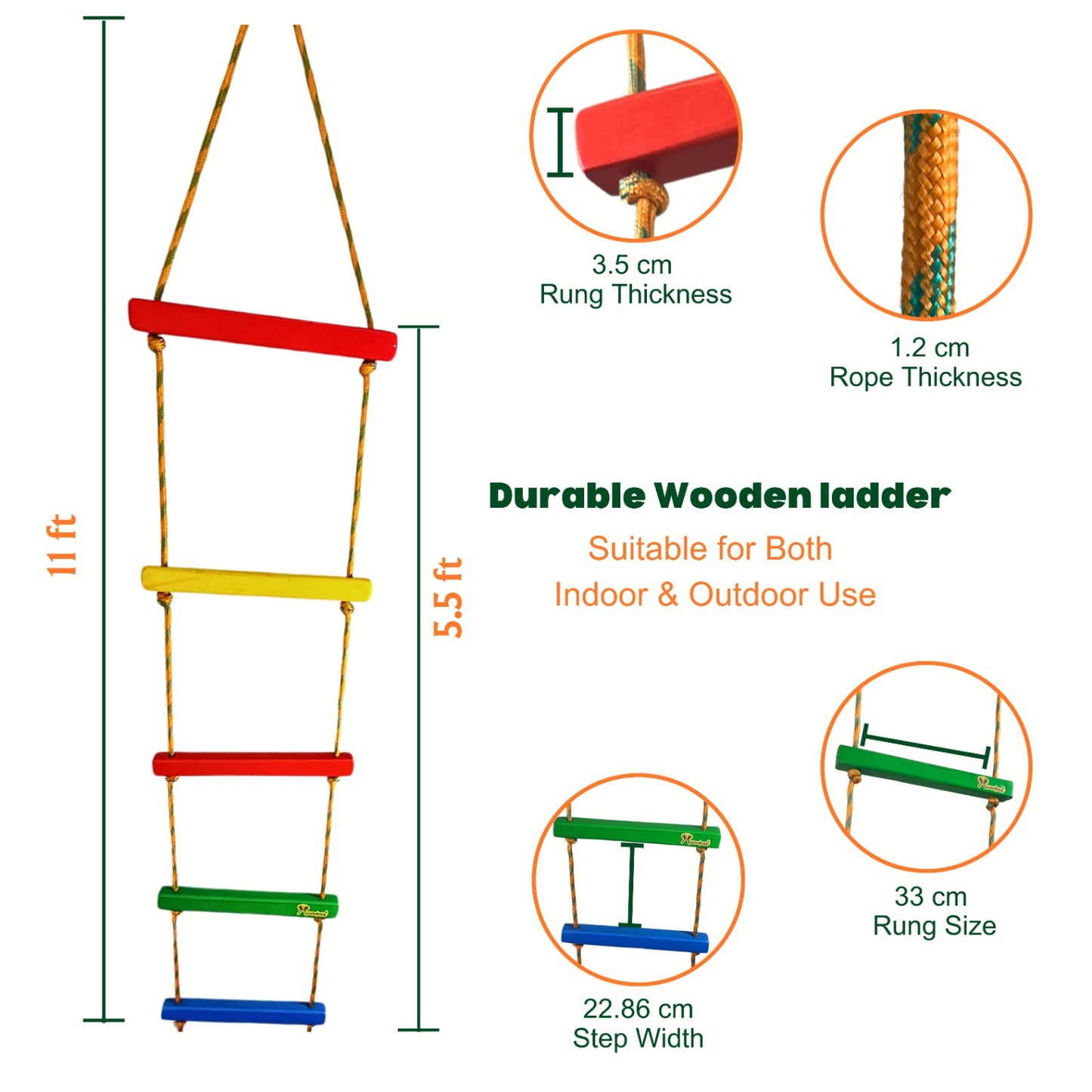 Climbing Ladder - 6 Rungs Flat