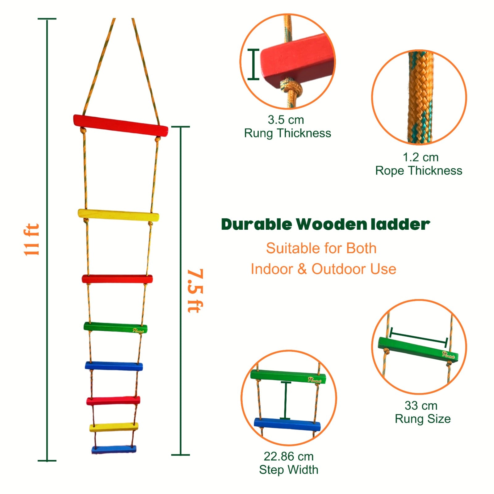 Climbing Ladder - 8 Rungs Flat - Mumtree Arena Private Limited