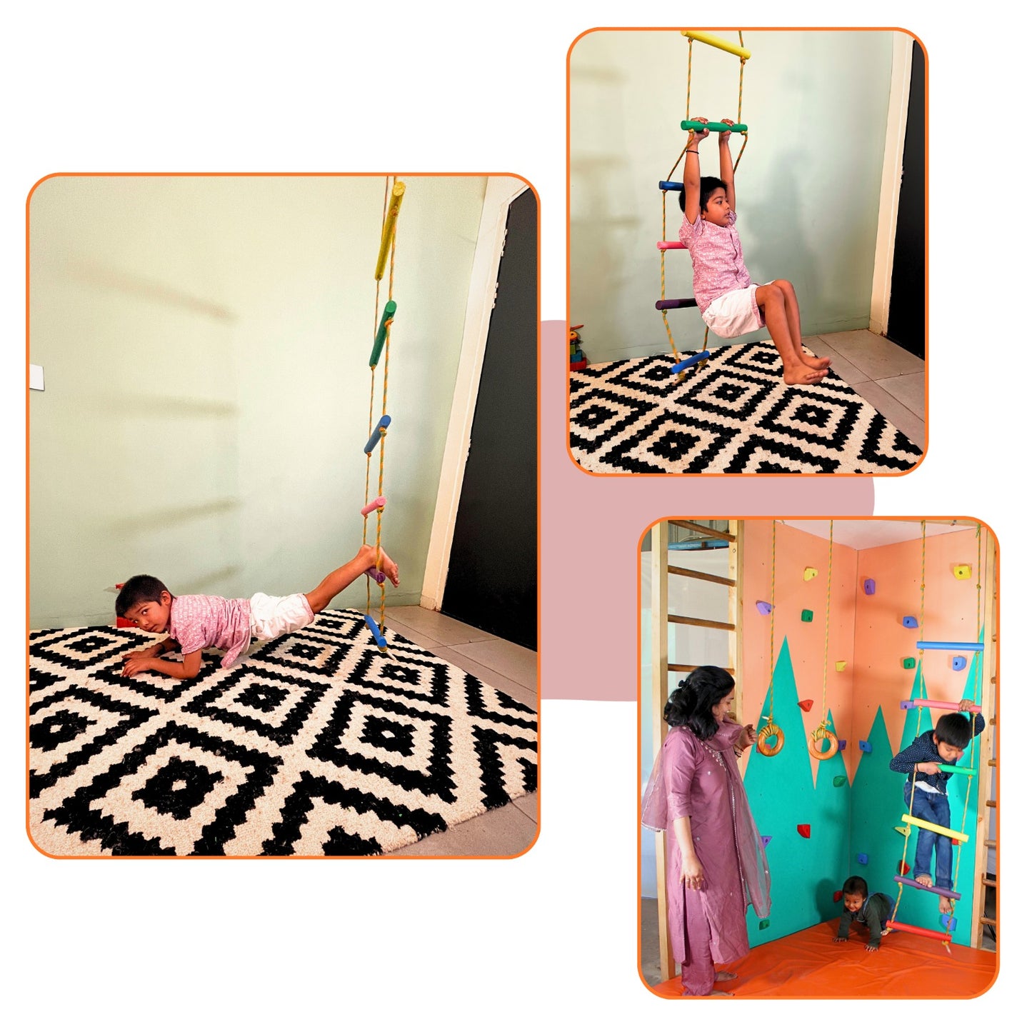 Climbing Rope Ladder - Rainbow Round