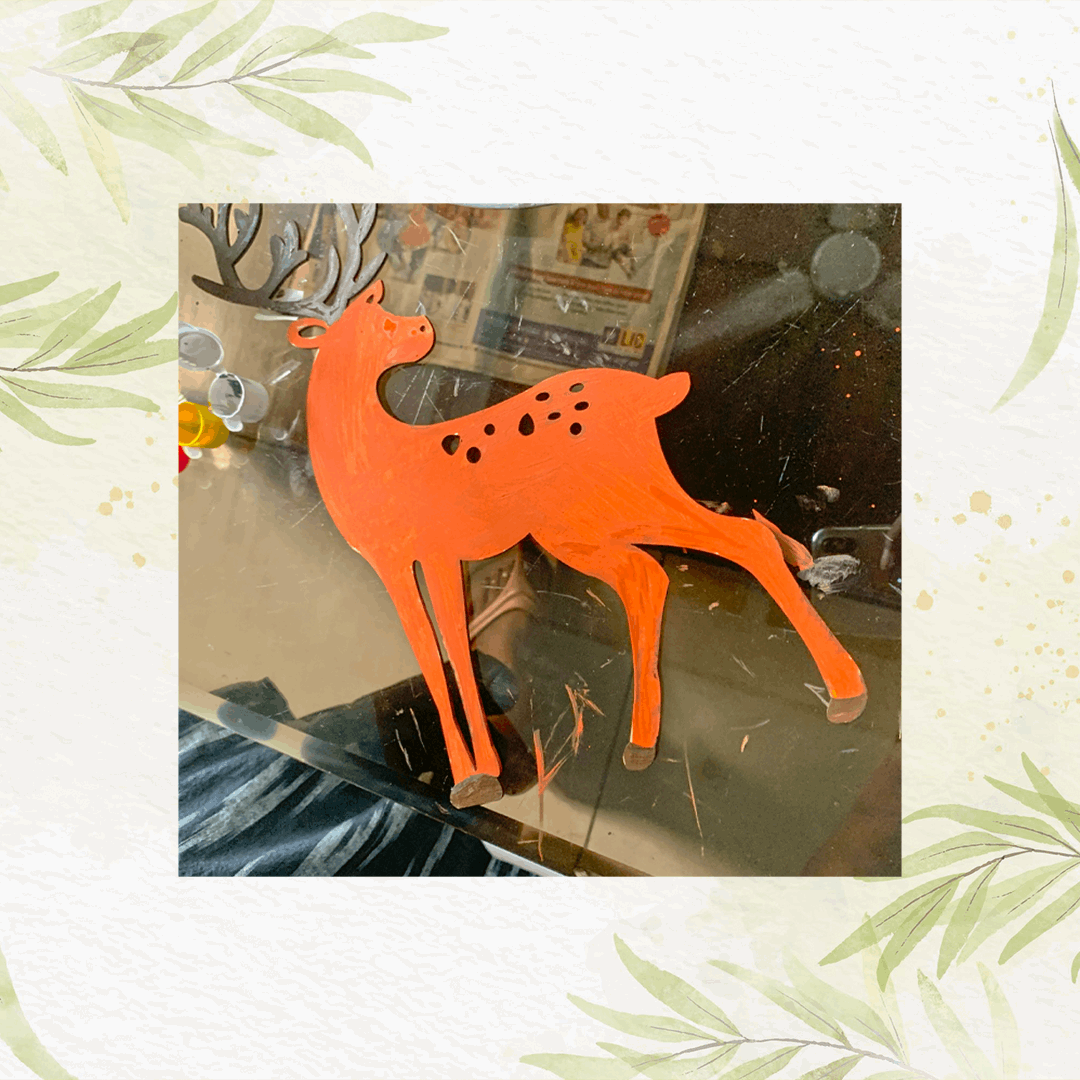 Deer Pair - Wall Pasting - Mumtree Arena Private Limited