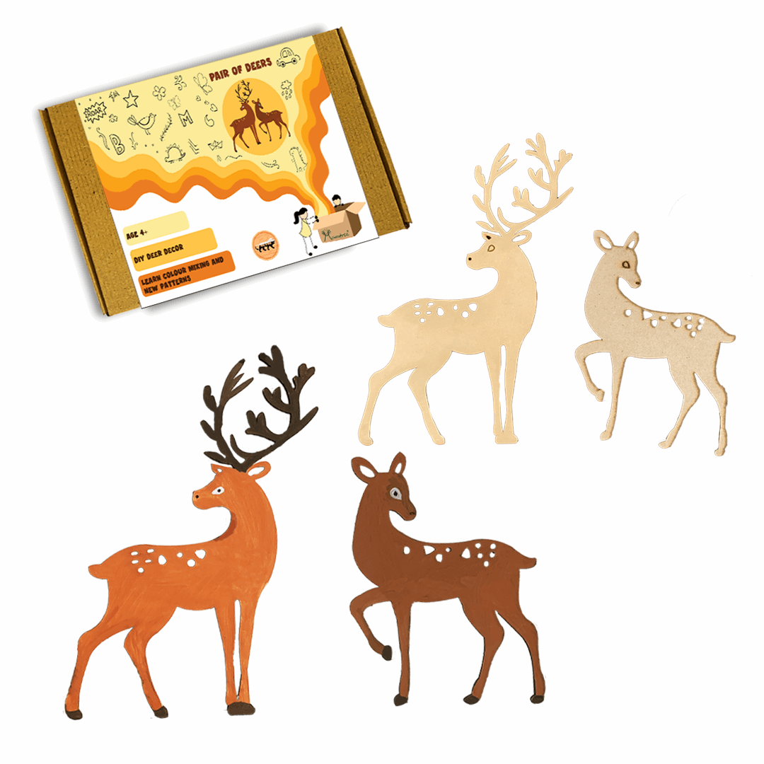 Deer Pair - Wall Pasting - Mumtree Arena Private Limited