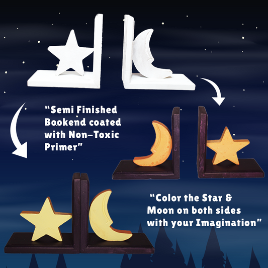 Star & Moon Bookend - Mumtree Arena Private Limited